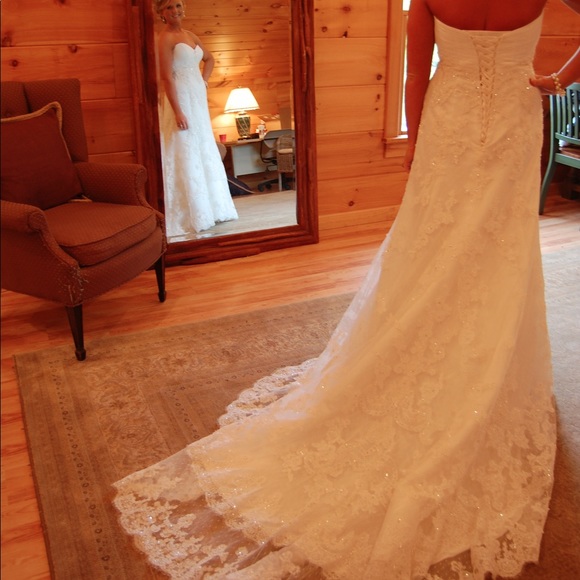 Casablanca Style 1914 Wedding Dress Color Ivy - Picture 10 of 12